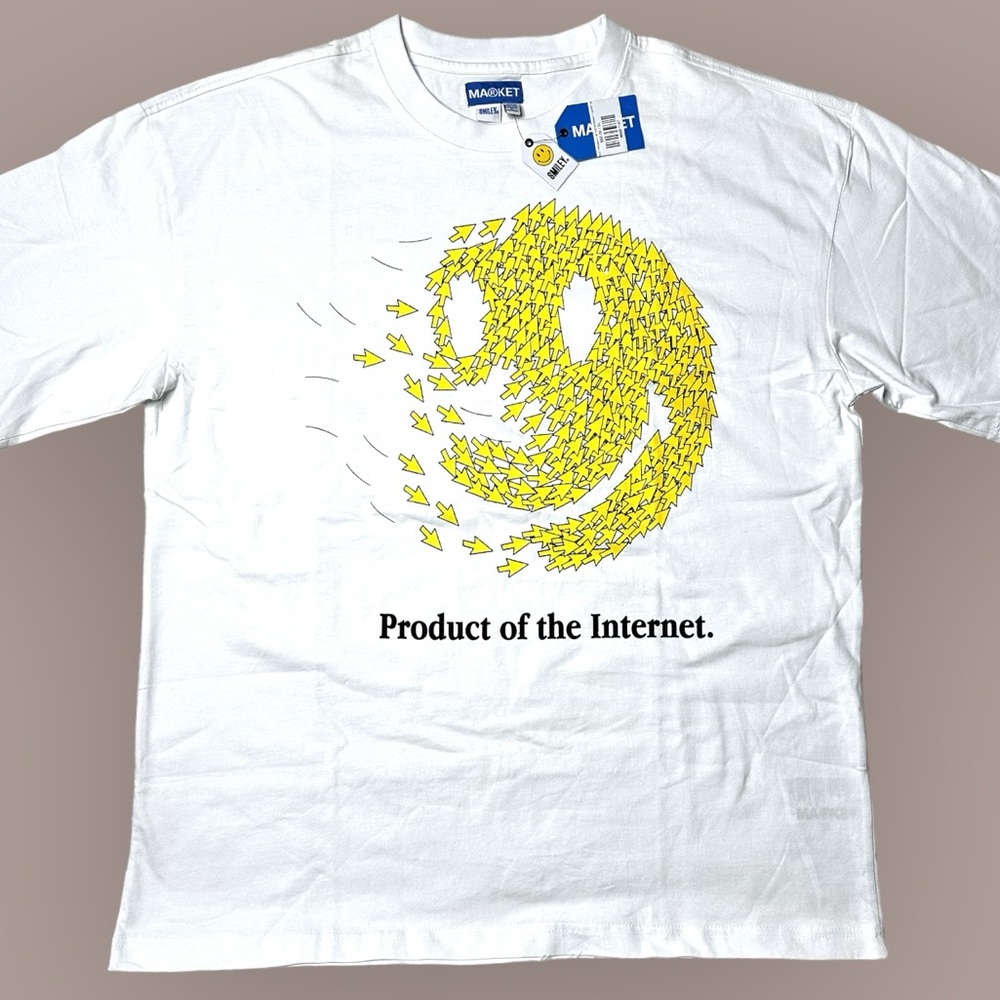NWT Market X Smiley Product Of The Internet Graphic T-Shirt Men’s XL